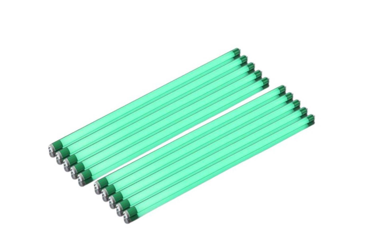 8744 LED Röhre 230 Volt 18 Watt 2000 Lm 10 Stück 1,20 m Grün