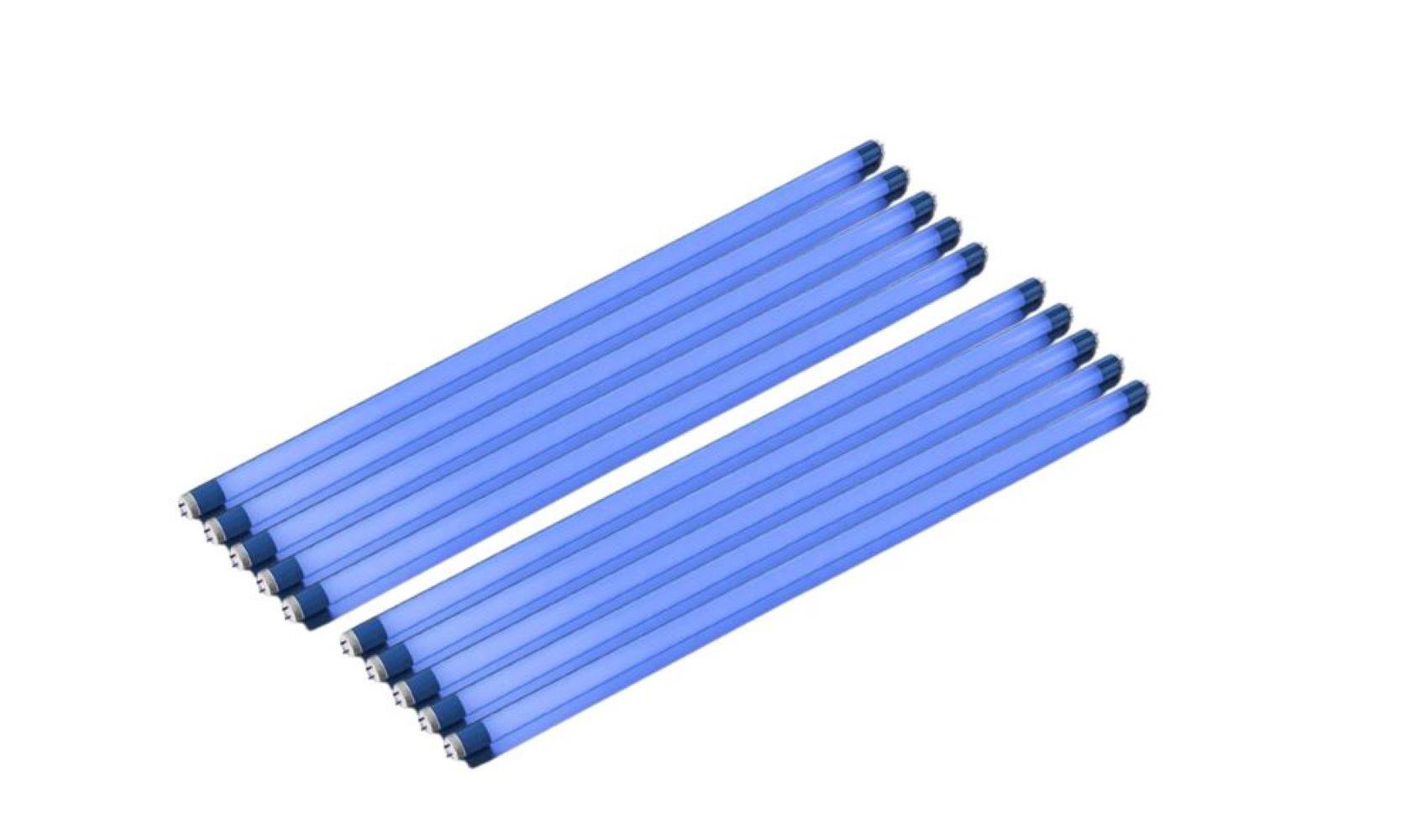 8745 LED Röhre 230 Volt 18 Watt 2000 Lm 10 Stück 1,20 m Blau