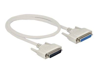DELOCK Serielles Kabel D-Sub 25 Stecker zu Buchse 0,5 m Multimedia-Technik