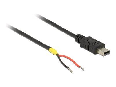 DELOCK USB Kabel Mini-B -> 2x offene Kabelenden Strom Multimedia-Technik USB-Kabel