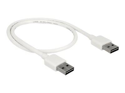 DELOCK Easy-USB-Kab.2.0 A -> Easy-USB 2.0 A 0.5m weiß Multimedia-Technik USB-Kabel