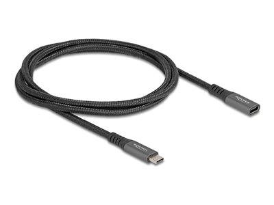DELOCK USB 10 Gbps Verlängerungskabel USB Type-C St > Bu 1m Multimedia-Technik Stromkabel