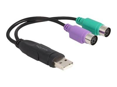 DELOCK USB zu PS/2 Adapter / Konverter USB