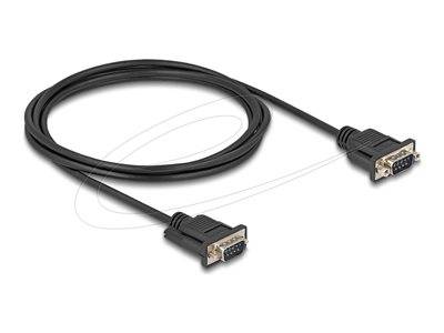 DELOCK Seriell Kabel RS-232 D-Sub9 St zu St m. Steckergehäus Multimedia-Technik