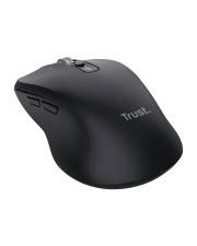 Black Trust ergonomische kabellose Maus mit zwei Seitentasten und Scrollrad