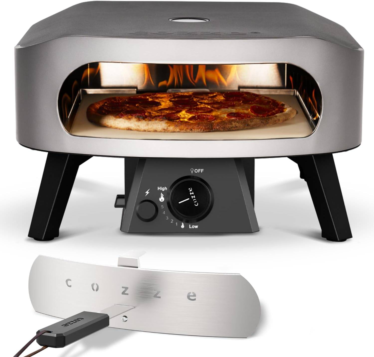 COZZE Mini Pizzaofen Classic Gas 13 Zoll Tisch Pizzaofen