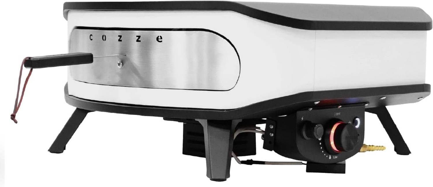 COZZE Pizzaofen mit rotierendem Pizzastein 17 Zoll Gasofen