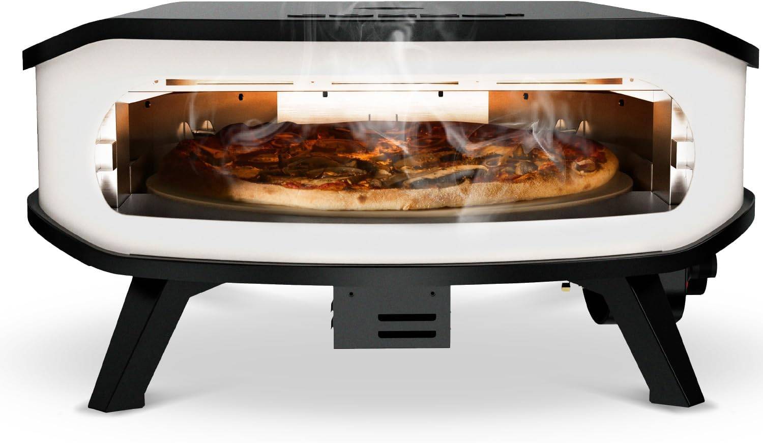 COZZE Pizzaofen mit rotierendem Pizzastein 17 Zoll Gasofen