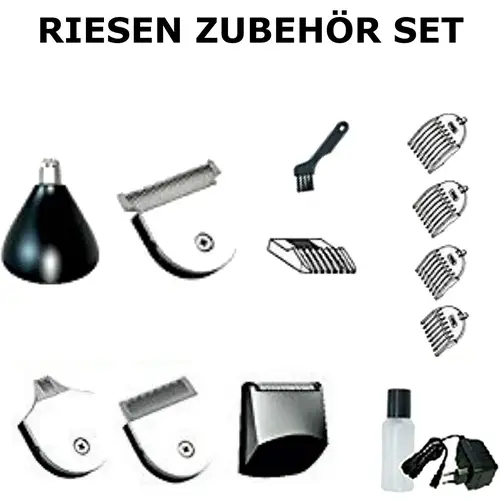 Akku Haarschneidemaschine + Bodytrimmer + Barttrimmer Set Haarschneider Haartrimmer Haartrimmgerät Aufsätze Rasierer Akku Haarschneidemaschine + Bodytrimmer + Barttrimmer Set Haarschneider Haartrimmer Haartrimmgerät Aufsätze Rasierer