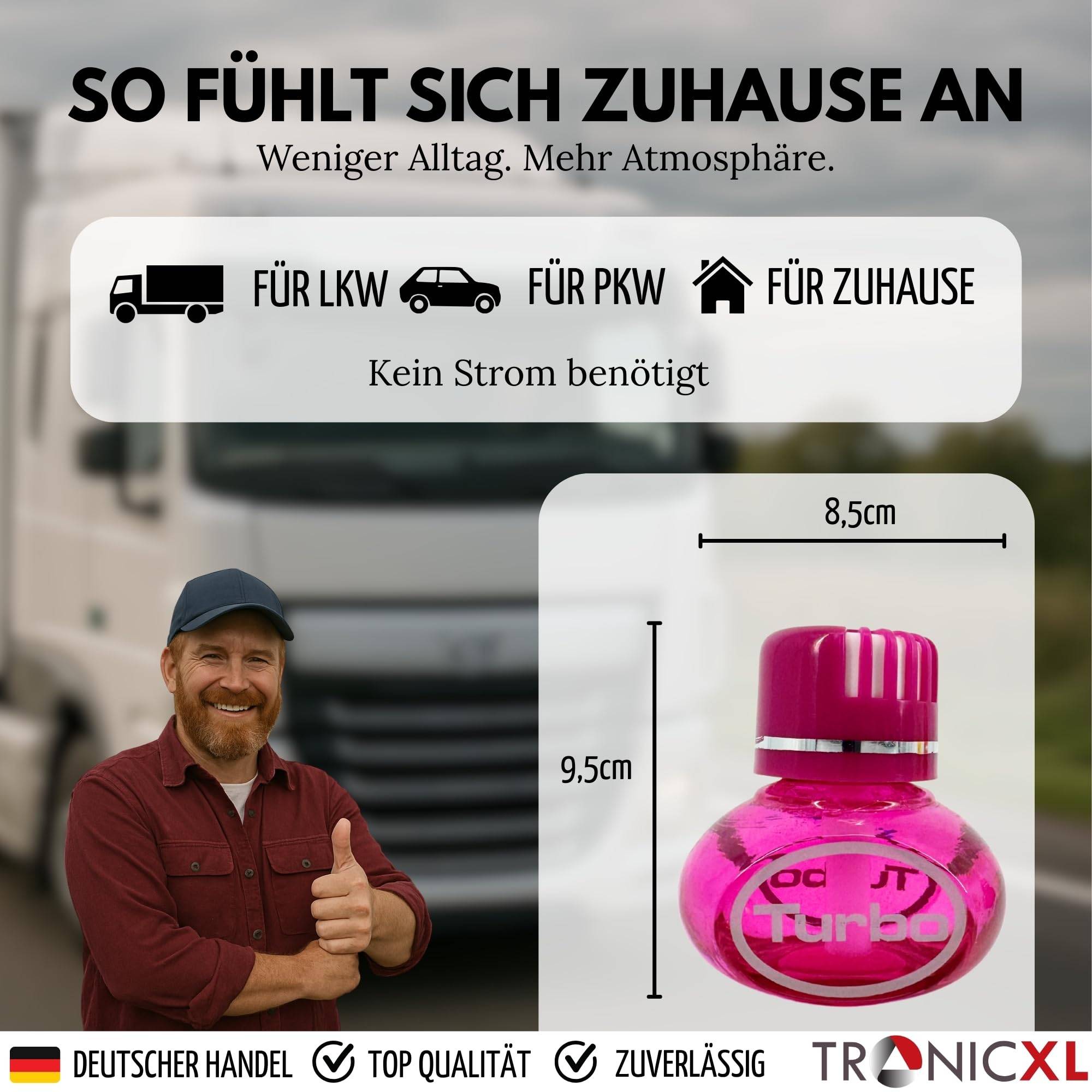 150ml Lufterfrischer kompatibel mit Poppy Turbo kompatibel mit All Ride Lavendel