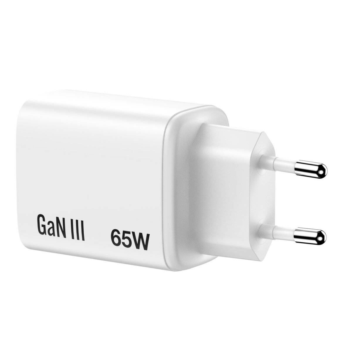 Verbatim GaN Ladegerät 65 W mit 2× USB-C PD und USB Anschluss Weiß