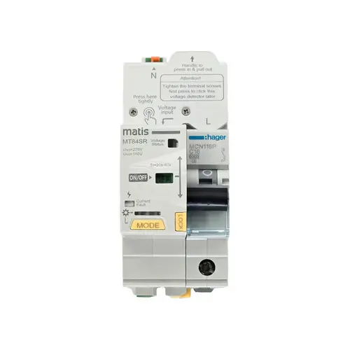 Matis MT84SR Wiedereinschaltautomat 2-polig, LS 16A/32A, Überspannungs- und Unterspannungsschutz, ferngesteuert Matis MT84SR Wiedereinschaltautomat 2-polig, LS 16A/32A, Überspannungs- und Unterspannungsschutz, ferngesteuert