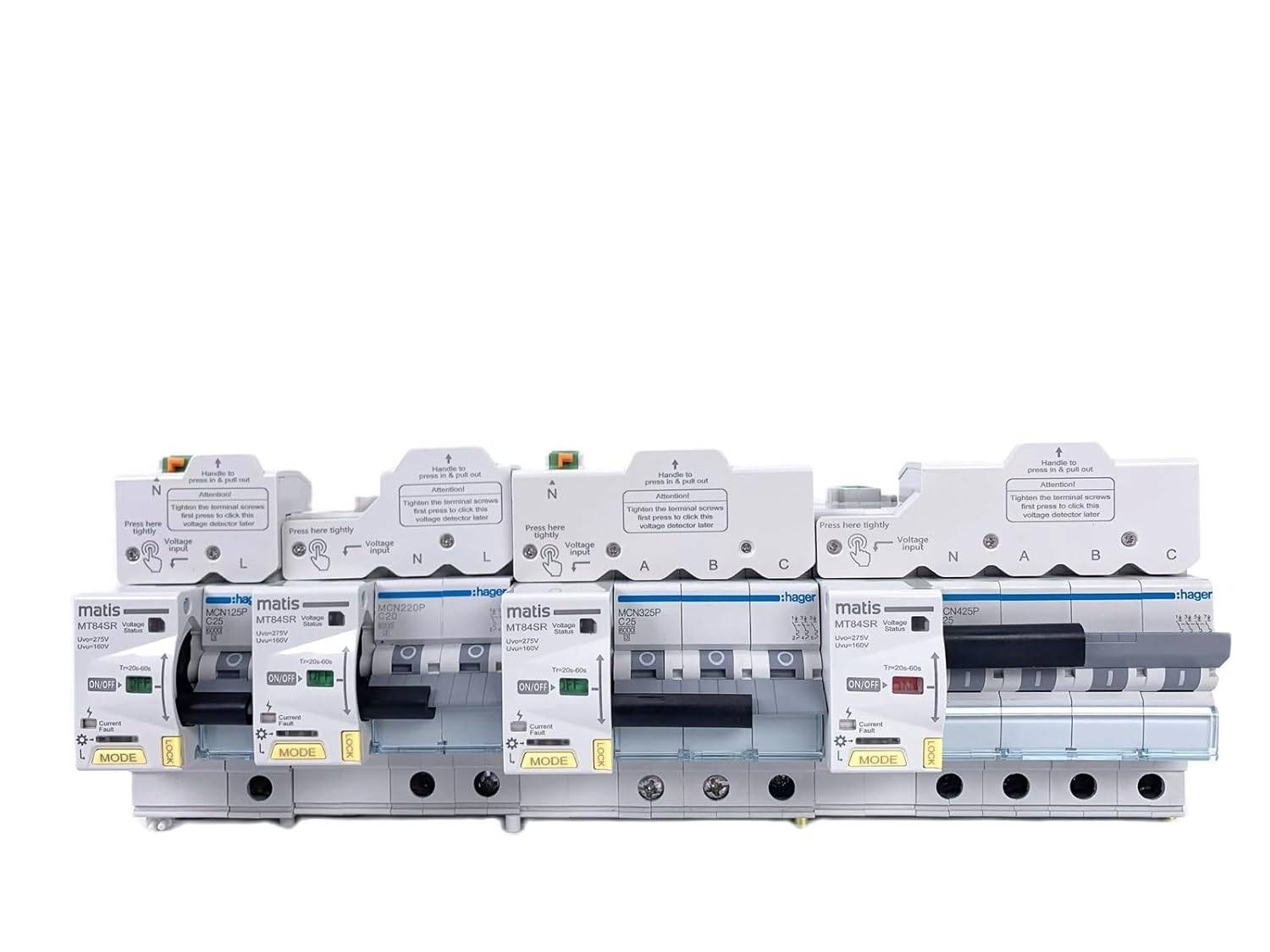 Matis MT84SR Wiedereinschaltautomat 4-polig, LS 16A/32A, Überspannungs- und Unterspannungsschutz, ferngesteuert