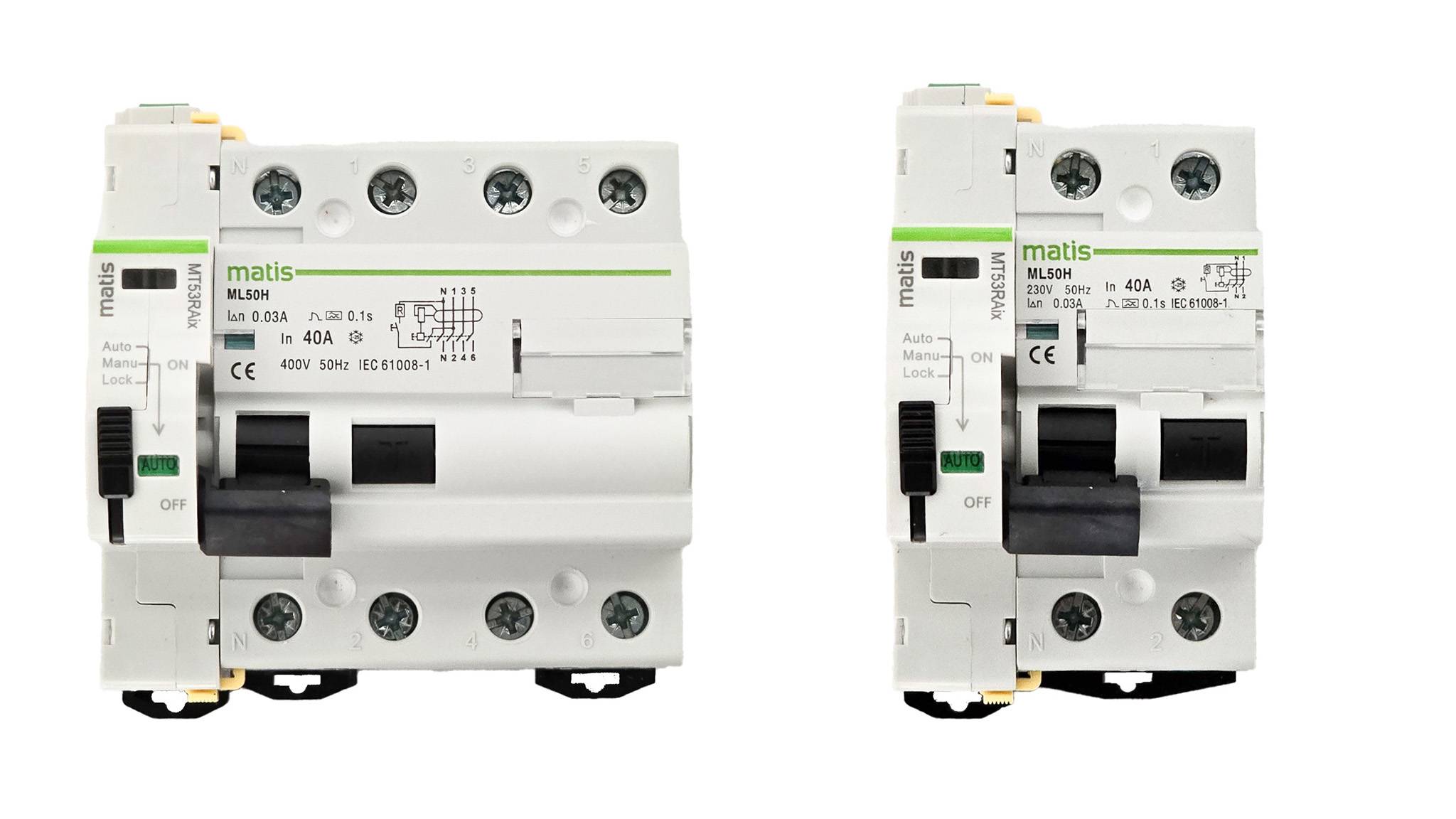 Matis MT53RAi Auto Recloser für FI 40A/30mA, Wiedereinschaltautomat, Fernsteuerung, 18mm