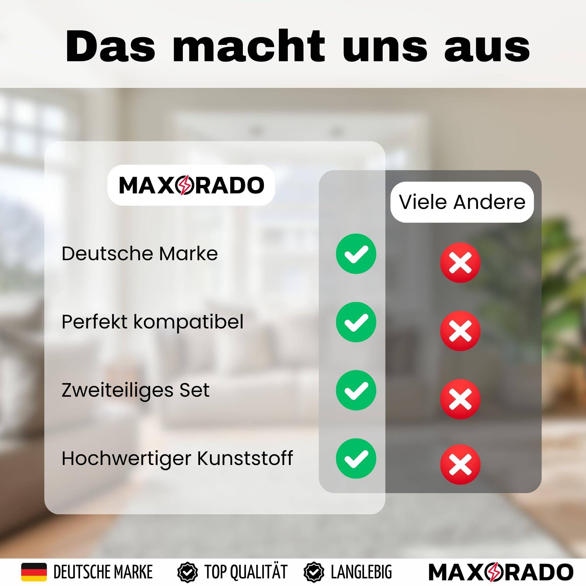 Staubsaugerrohr 35mm Rohr für Lidl Parkside Masko TC-VC TE-VC Nass- und Trockensauger 2x 0,5m Verlängerungsrohr Saugrohr Verlängerung Kunststoff DN