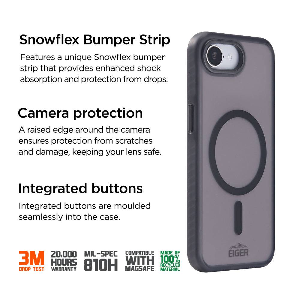 Eiger EGCA00743, Geldbörsenhülle, Apple, iPhone 16E, 40,8 cm (16.1"), Schwarz