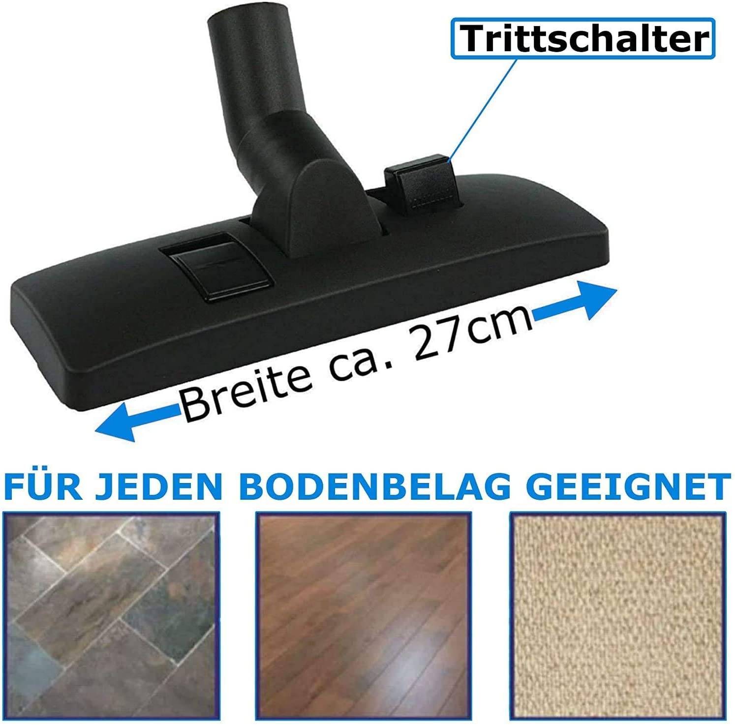 Rohr + Staubsaugerdüse Ersatzteil Staubsaugerzubehör Staubsaugerersatz Set 32mm für Fawas 30177 30176 4-WD SUPER 00112