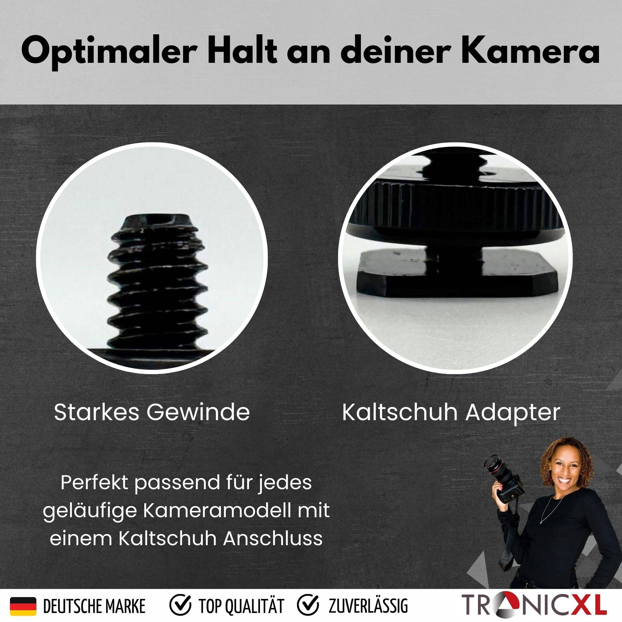 Smartphone Halterung für Blitzschuh für Kamera Befestigung Handy kompatibel mit iPhone Handyhalterung Stativ Adapter ColdShoe Kaltschuh