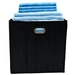 Premium Faltbox für Regal Vliess-Stoff + Bambus 31x31x31cm Aufbewahrungswürfel Aufbewahrungsbox Schwarz Premium Faltbox für Regal Vliess-Stoff + Bambus 31x31x31cm Aufbewahrungswürfel Aufbewahrungsbox Schwarz