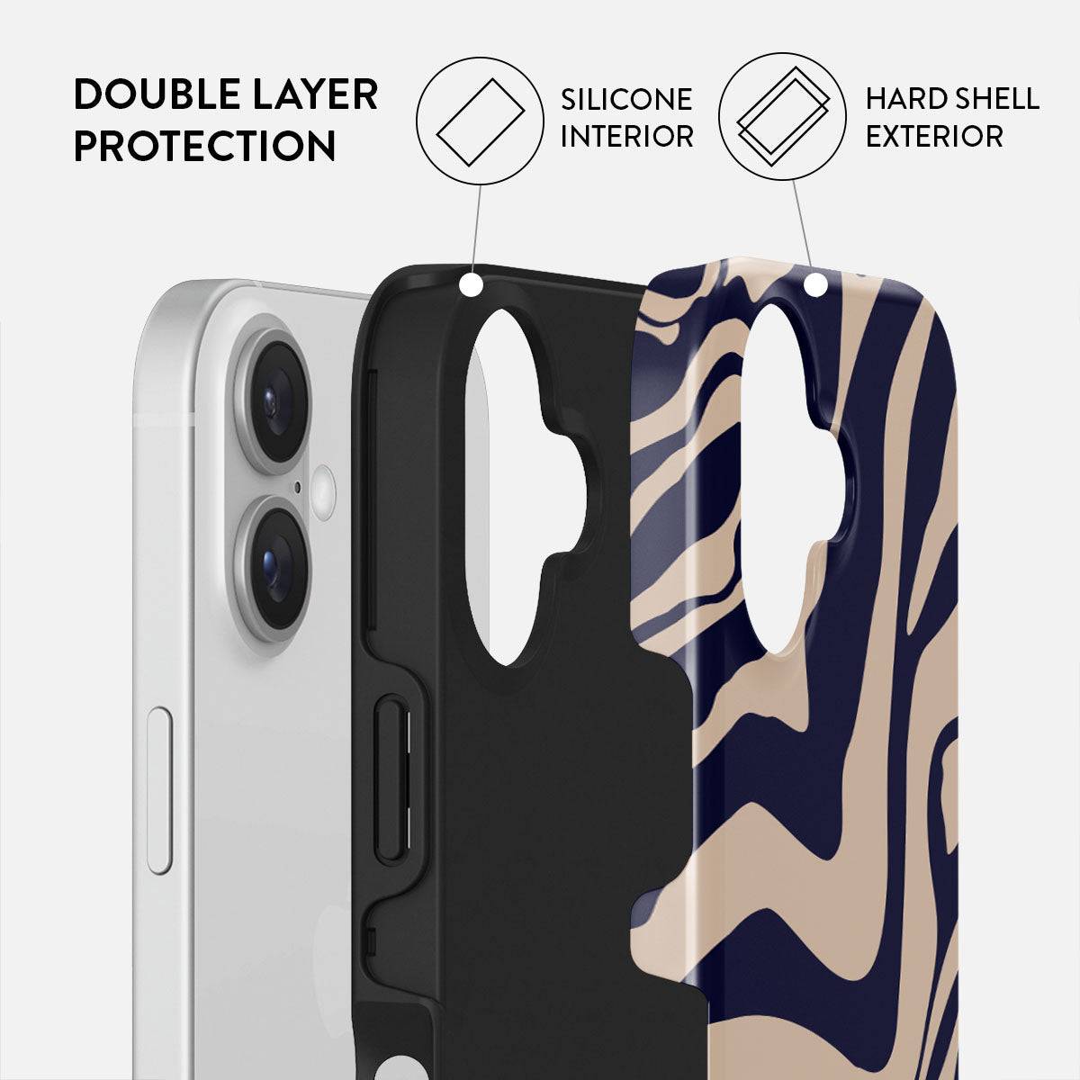 Burga Vigilant, Cover, Apple, iPhone 16 Plus, 17 cm (6.69"), Mehrfarbig