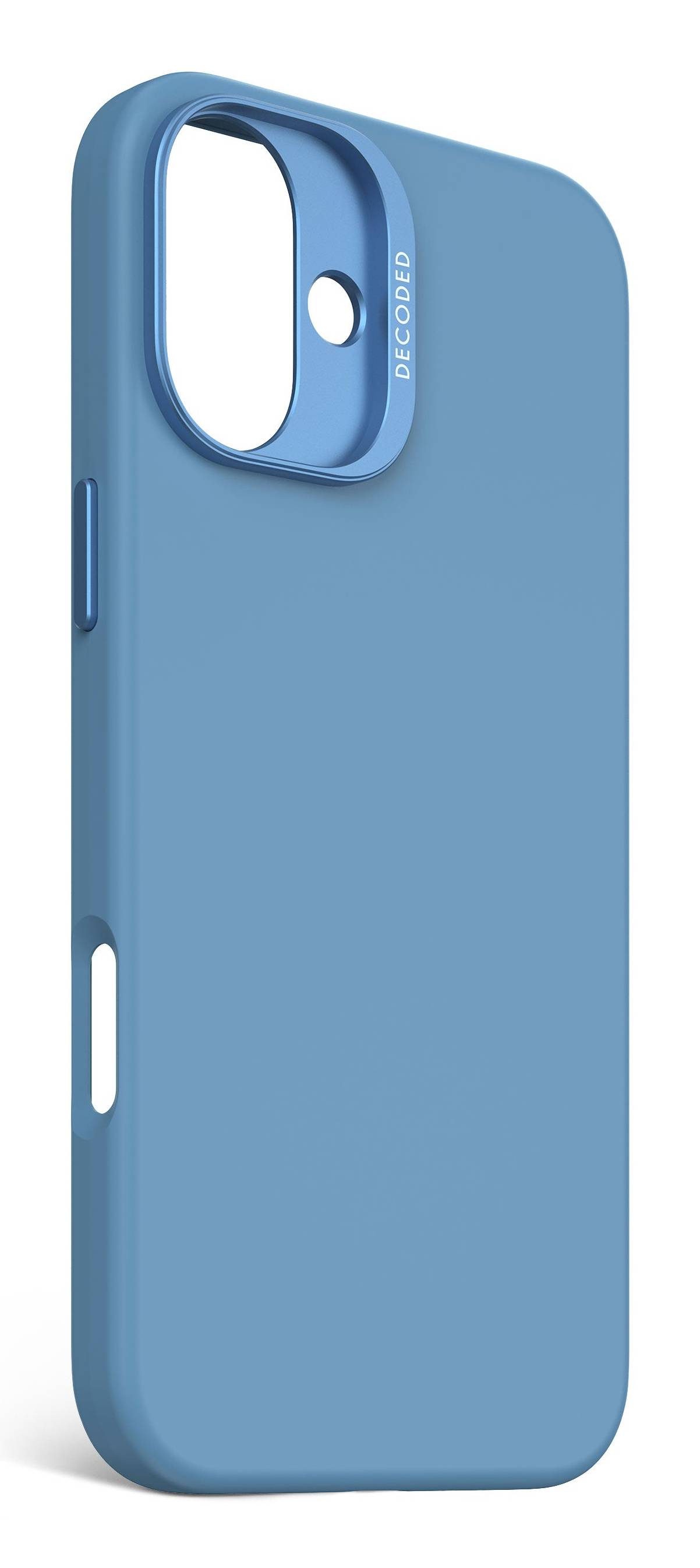 Decoded Silicone Case, Cover, Apple, iPhone 16 Plus, 17 cm (6.7"), Blau