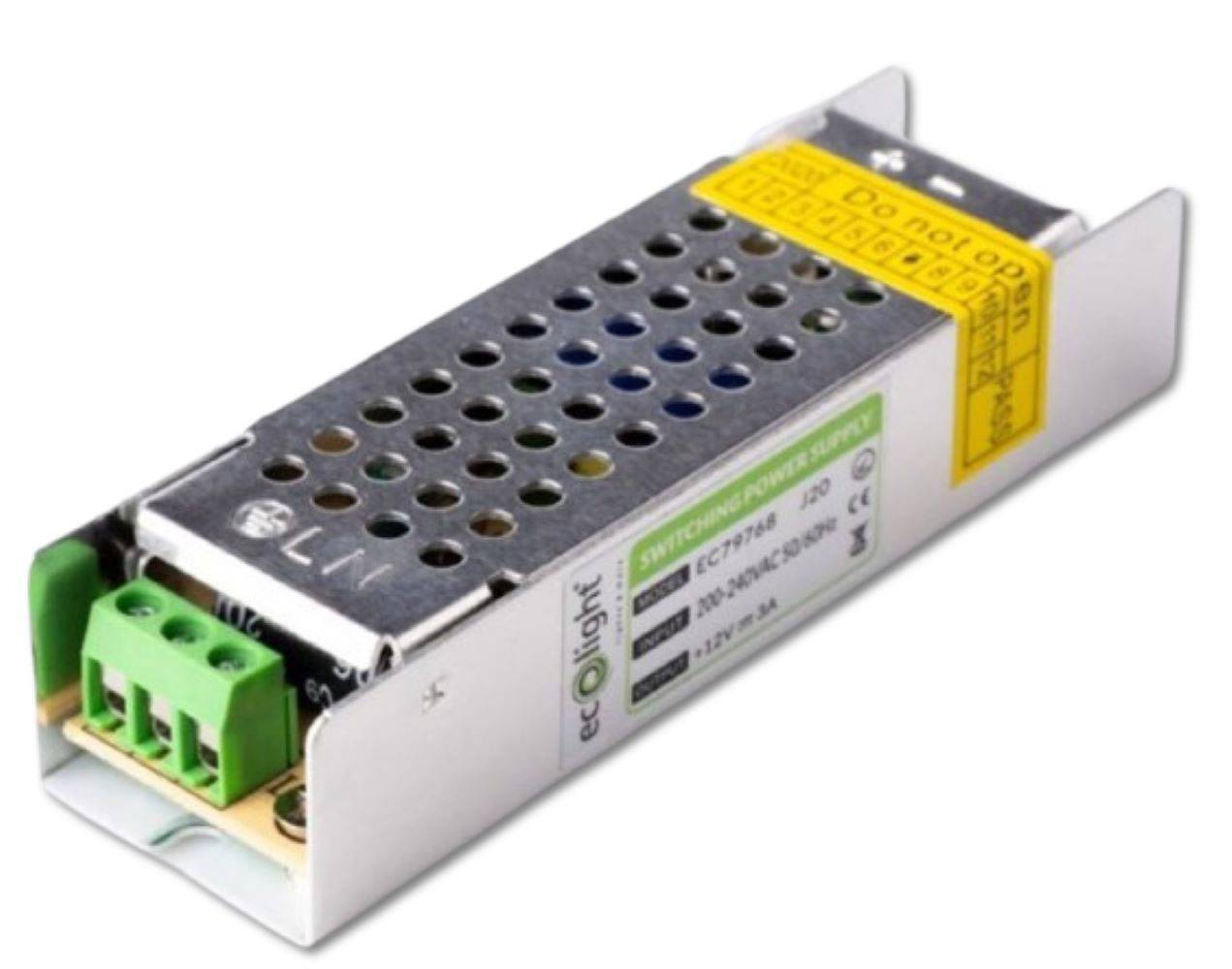 4789 LED Netzteil Modul 12 Volt 36 Watt 3,00 Ampere Anschluss-Klemmen