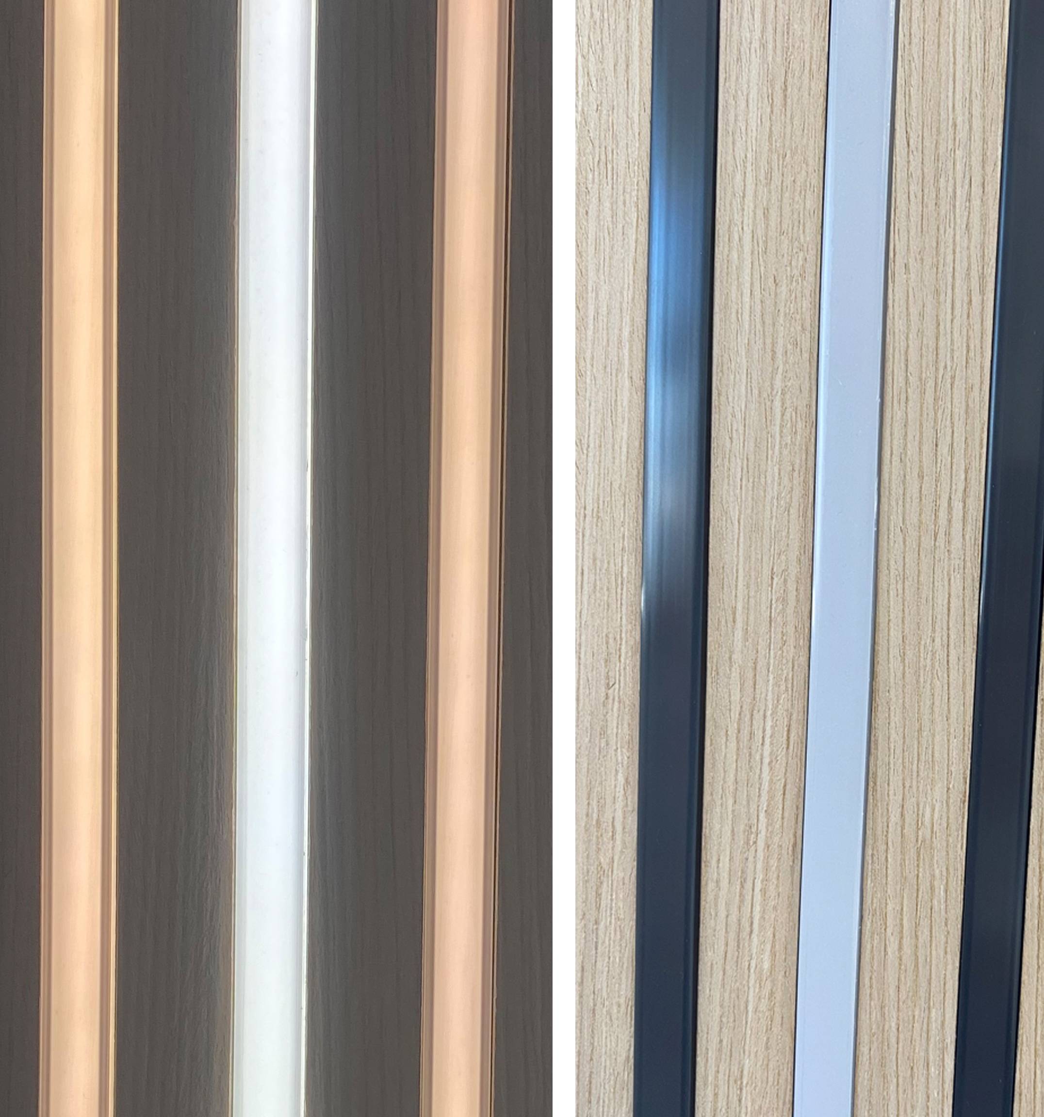 5511 LED Leuchte 8x40cm 8xU-Schiene weiß + schwarz Netzteil Blau