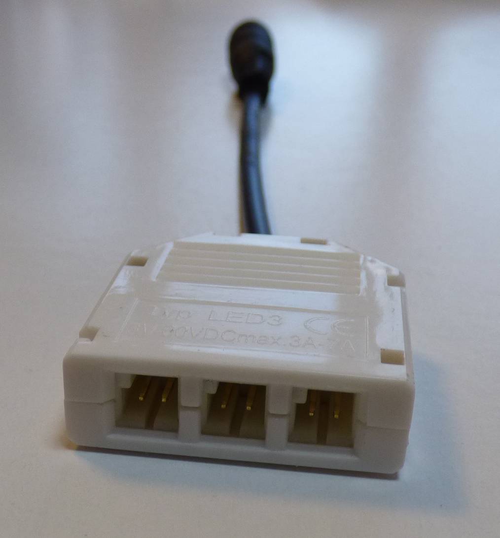 3767 LED Leuchte 50cm weiß Kunststoff Schiene Kalt Weiß