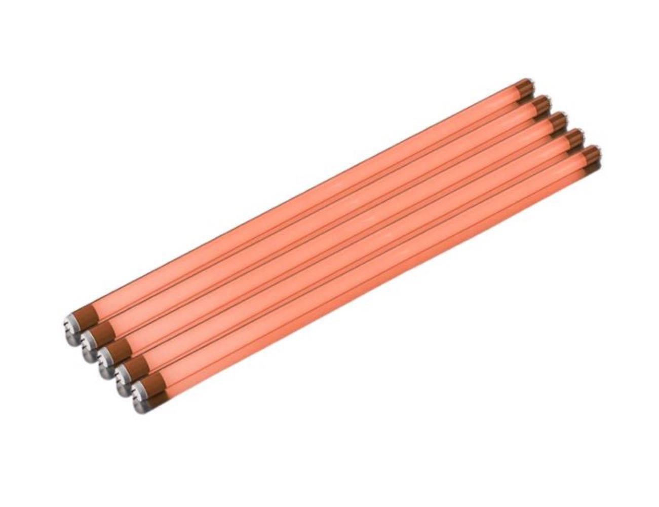 8946 LED Röhre 230 Volt 5er Pack 9W T8 60cm 1000 Lm Kunststoff Orange
