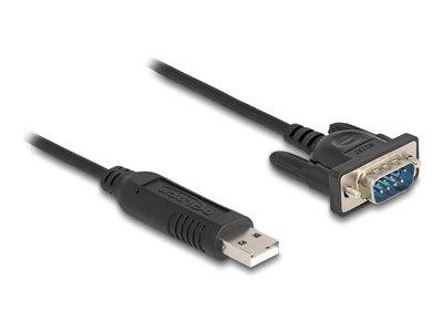 DELOCK Adapterkabel USB 2.0 Typ-A St zu 1 x Seriell 50cm Multimedia-Technik Adapter