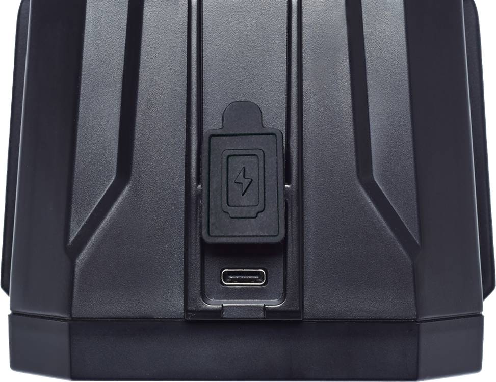 Berger & Schröter | 2er Set Mobiler LED Arbeitscheinwerfer, 15 W Arbeitslicht, Magnetfuß, 8000 mAh 7,4 V Akku, 9 LEDs, weiß und orange, IP66, 90°