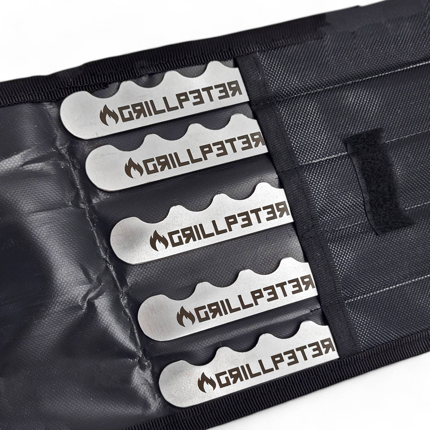 Grillpeter Schaschlikspieße Adana Spieße 2mm Edelstahl 60 cm Gravur