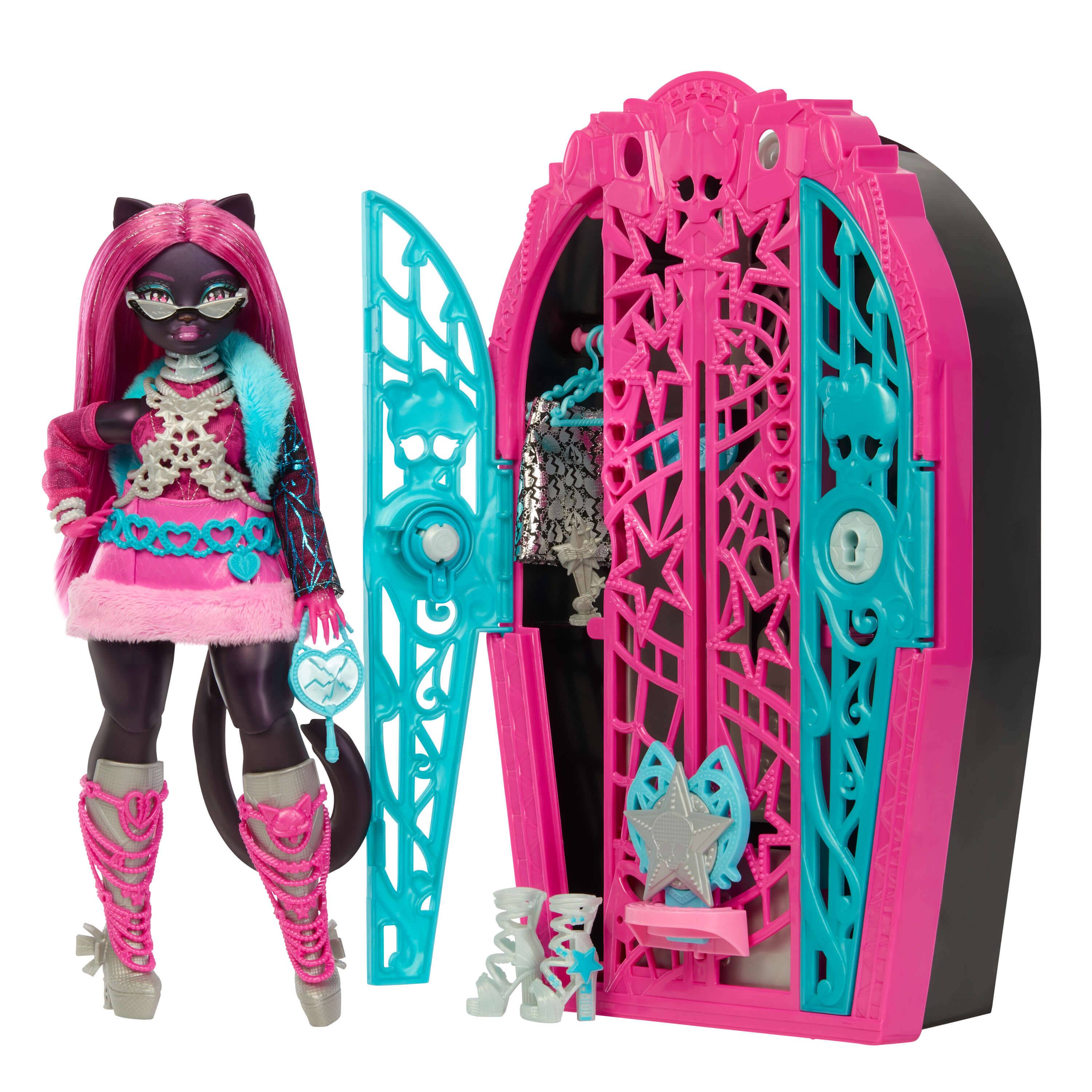 Mattel JBG82 - Monster High Verborgene Schätze Catty Puppe
