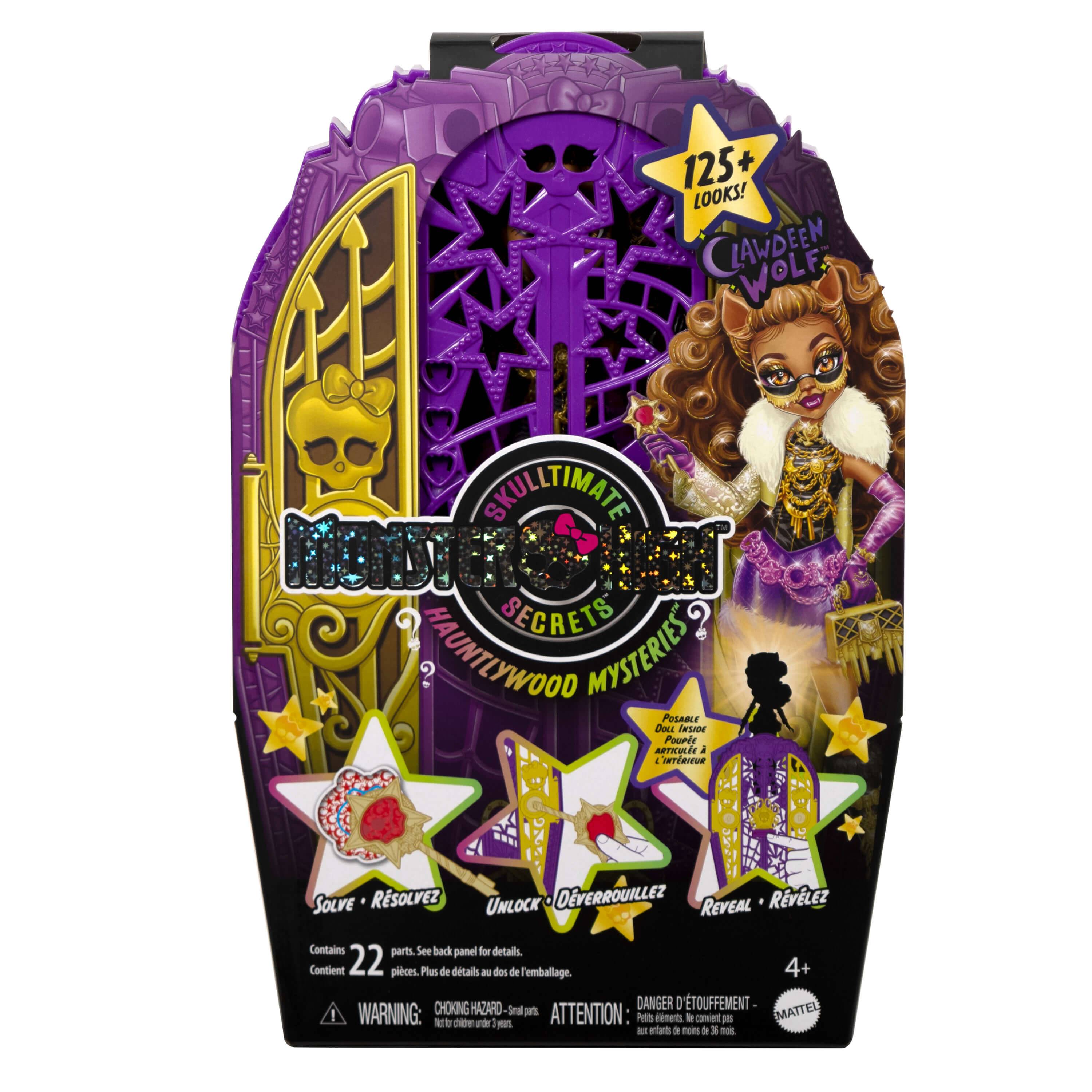 Mattel JBG80 - Monster High Verborgene Schätze Clawdeen Puppe
