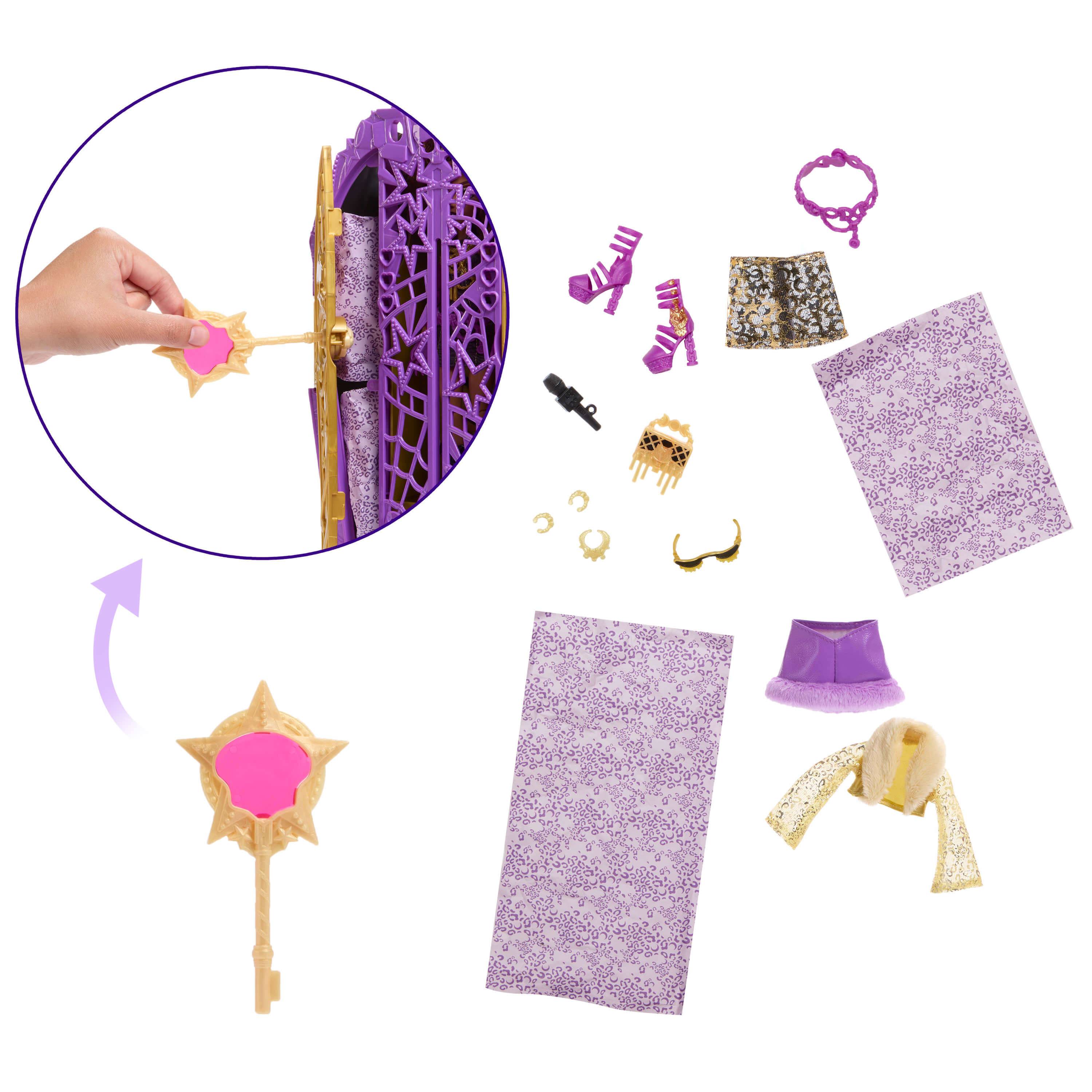 Mattel JBG80 - Monster High Verborgene Schätze Clawdeen Puppe