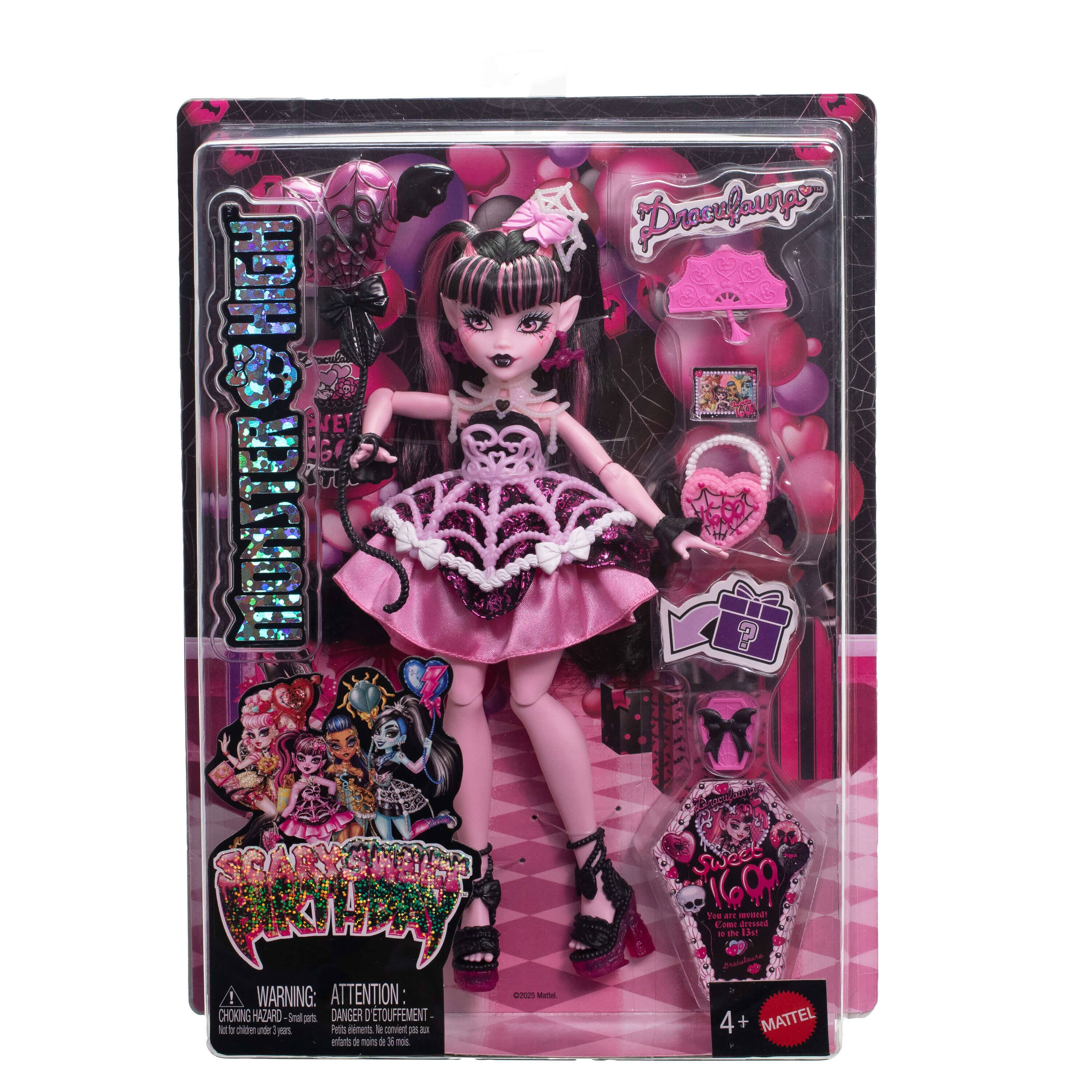 Mattel JBG74 - Monster High schaurig schöner Geburtstag Draculaura Puppe
