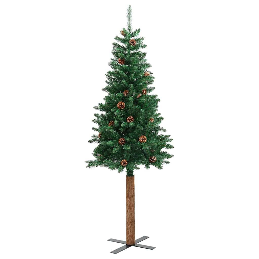 vidaXL Schlanker Weihnachtsbaum Grün 180 cm