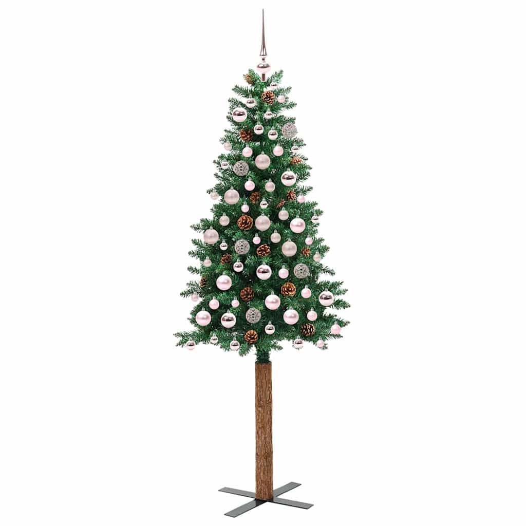vidaXL Schlanker Weihnachtsbaum Grün 180 cm