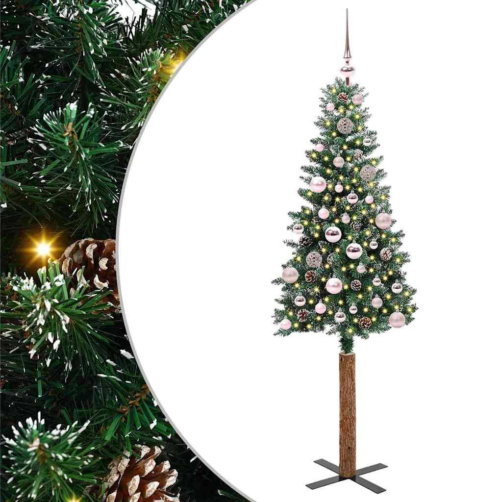 vidaXL Schlanker Weihnachtsbaum Grün 150 cm