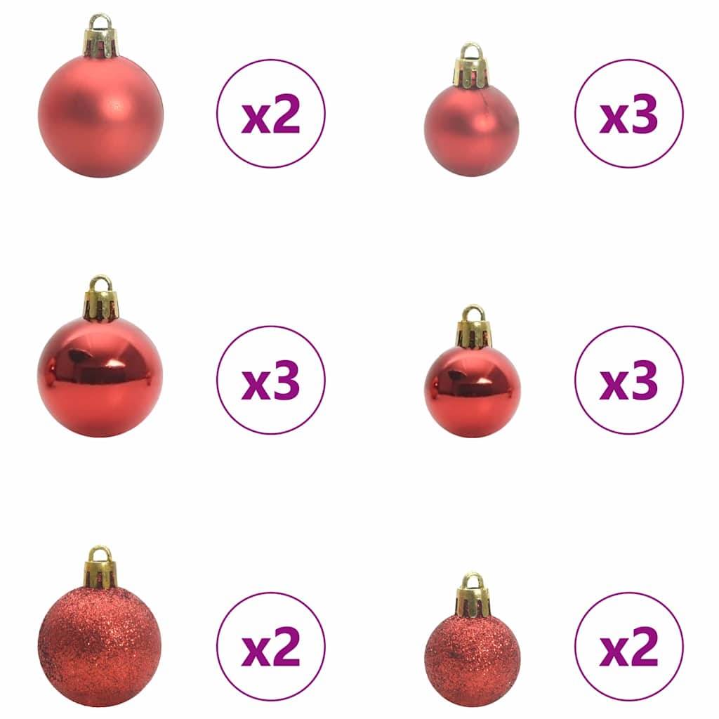 vidaXL Künstlicher klappbarer Weihnachtsbaum Weiß 150 cm PVC und Stahl