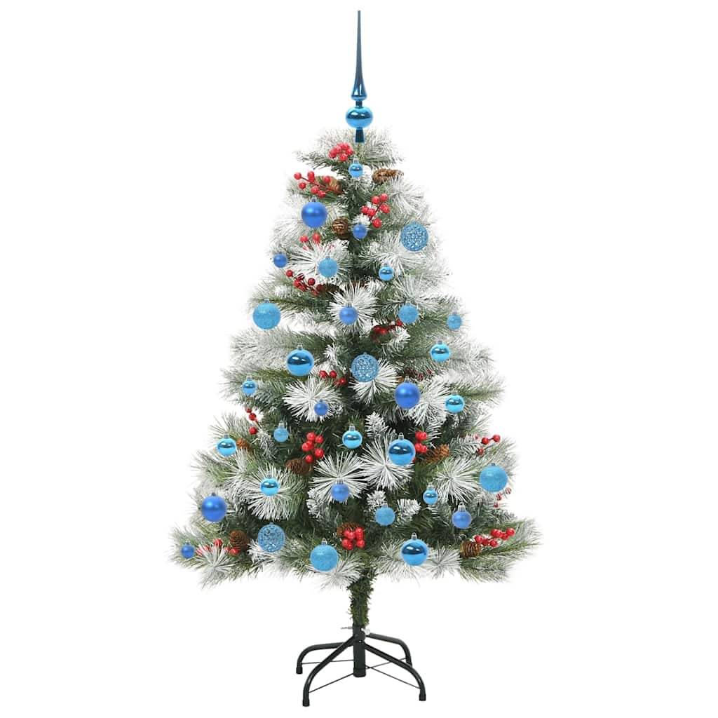 vidaXL Künstlicher Weihnachtsbaum Grün und Weiß 150 cm