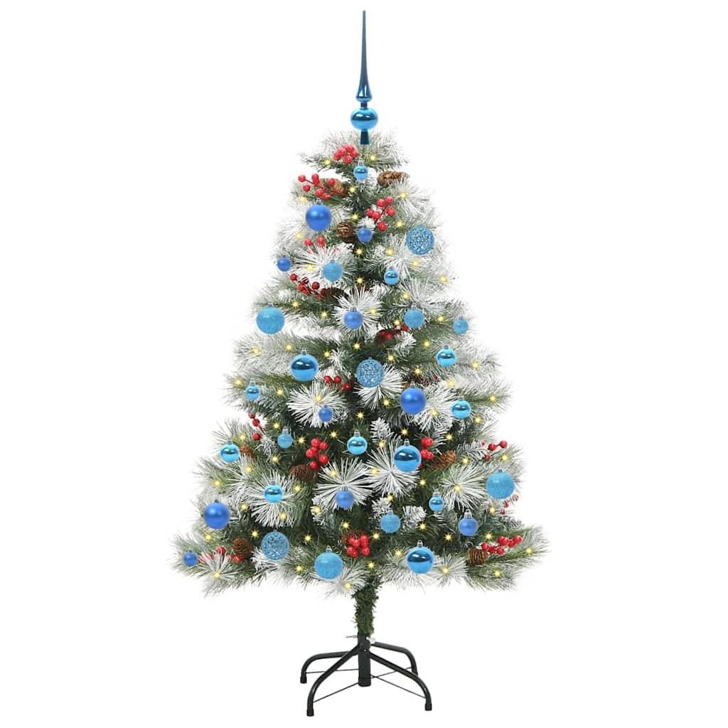 vidaXL Künstlicher Weihnachtsbaum Grün und Weiß 150 cm