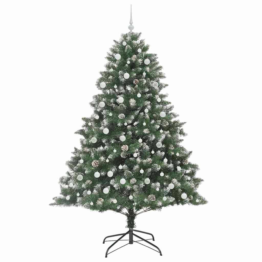 vidaXL Künstlicher Weihnachtsbaum mit 300 LEDs mit Ständer Grün 240 cm