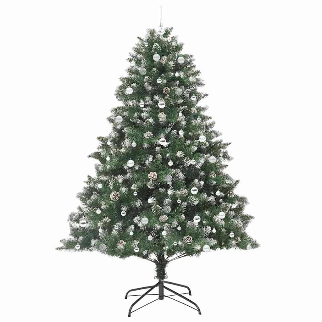 vidaXL Künstlicher Weihnachtsbaum mit 300 LEDs mit Ständer Grün 240 cm