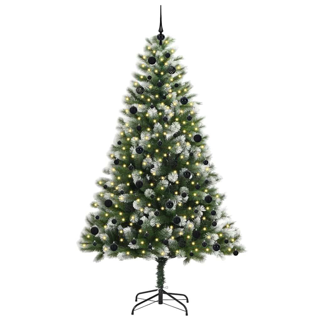 vidaXL Künstlicher Klapp Weihnachtsbaum mit Schneeüberzug 240 cm