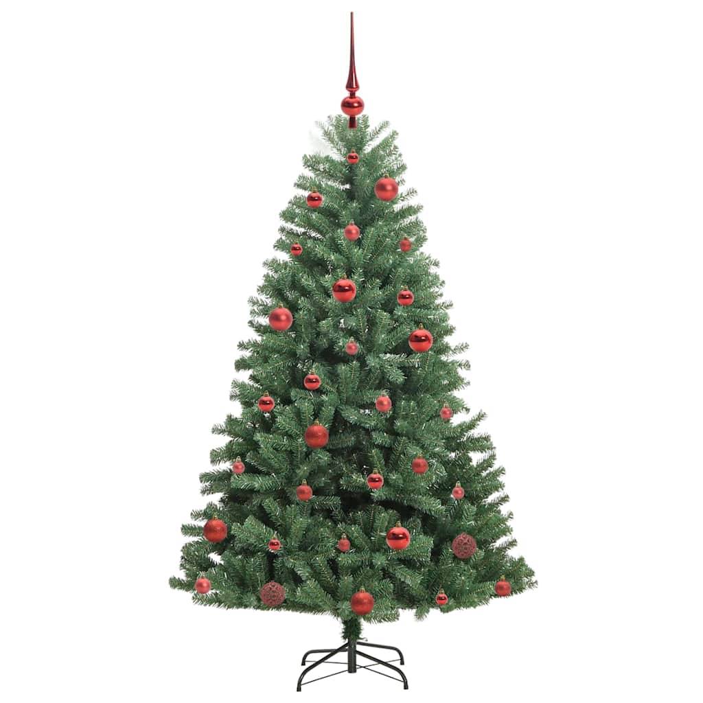 vidaXL Künstlicher klappbarer Weihnachtsbaum mit 150 LEDs Grün 150 cm
