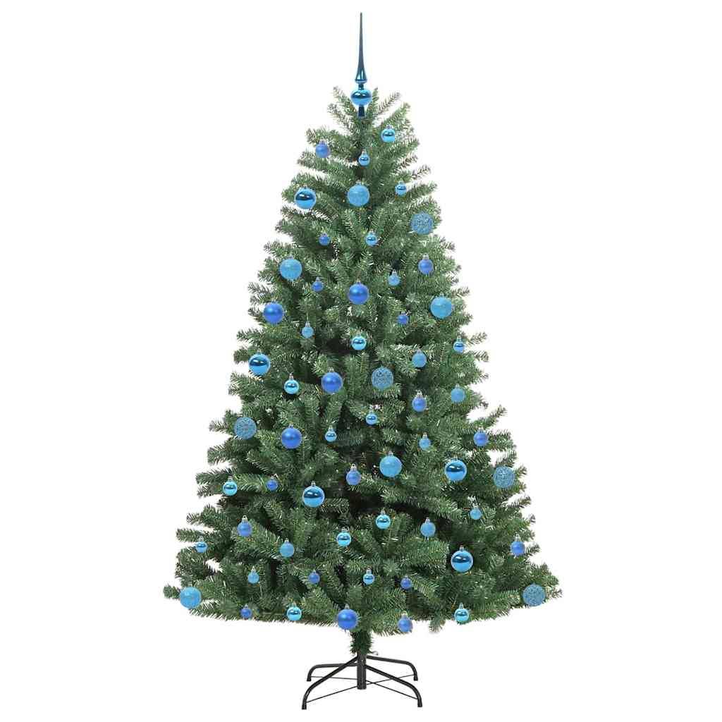 vidaXL Künstlicher klappbarer Weihnachtsbaum mit 300 LEDs Grün 180 cm