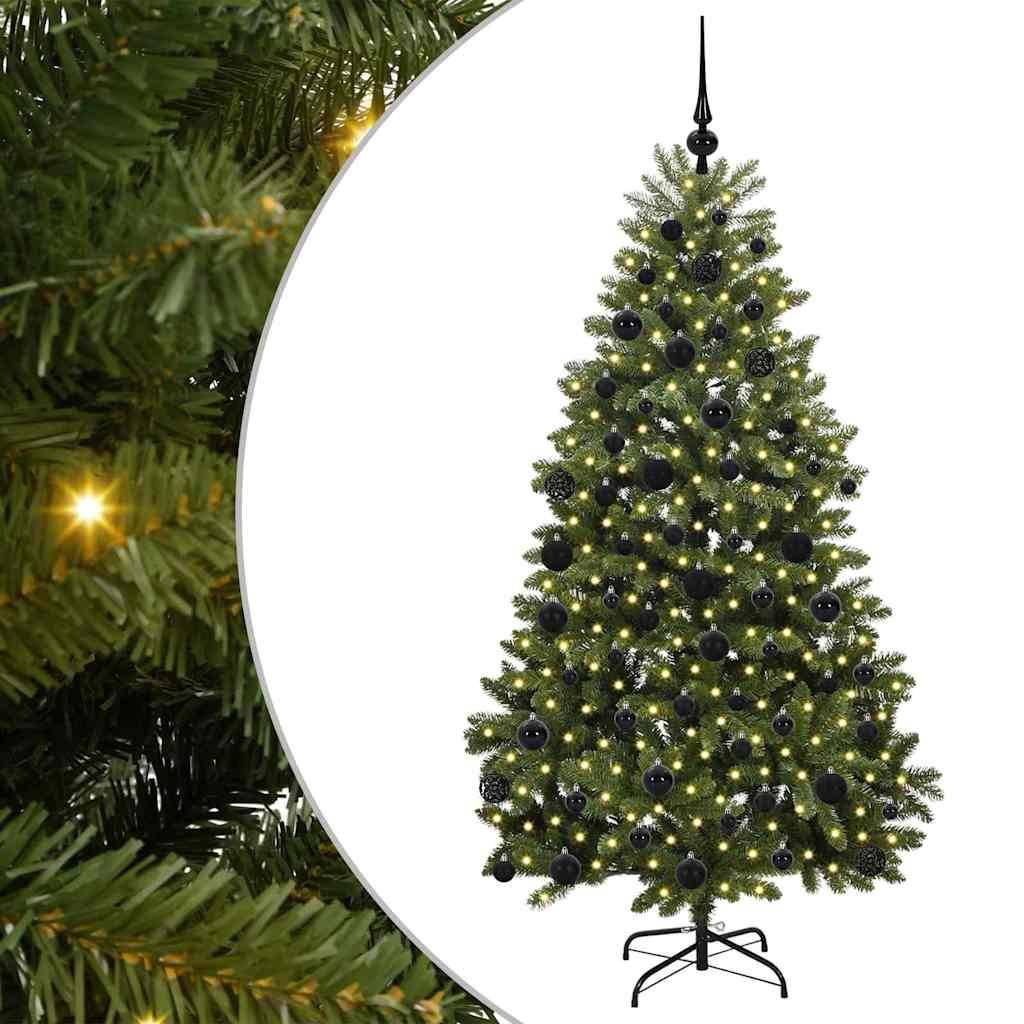 vidaXL Künstlicher Weihnachtsbaum Grün 180 cm PVC und Metall