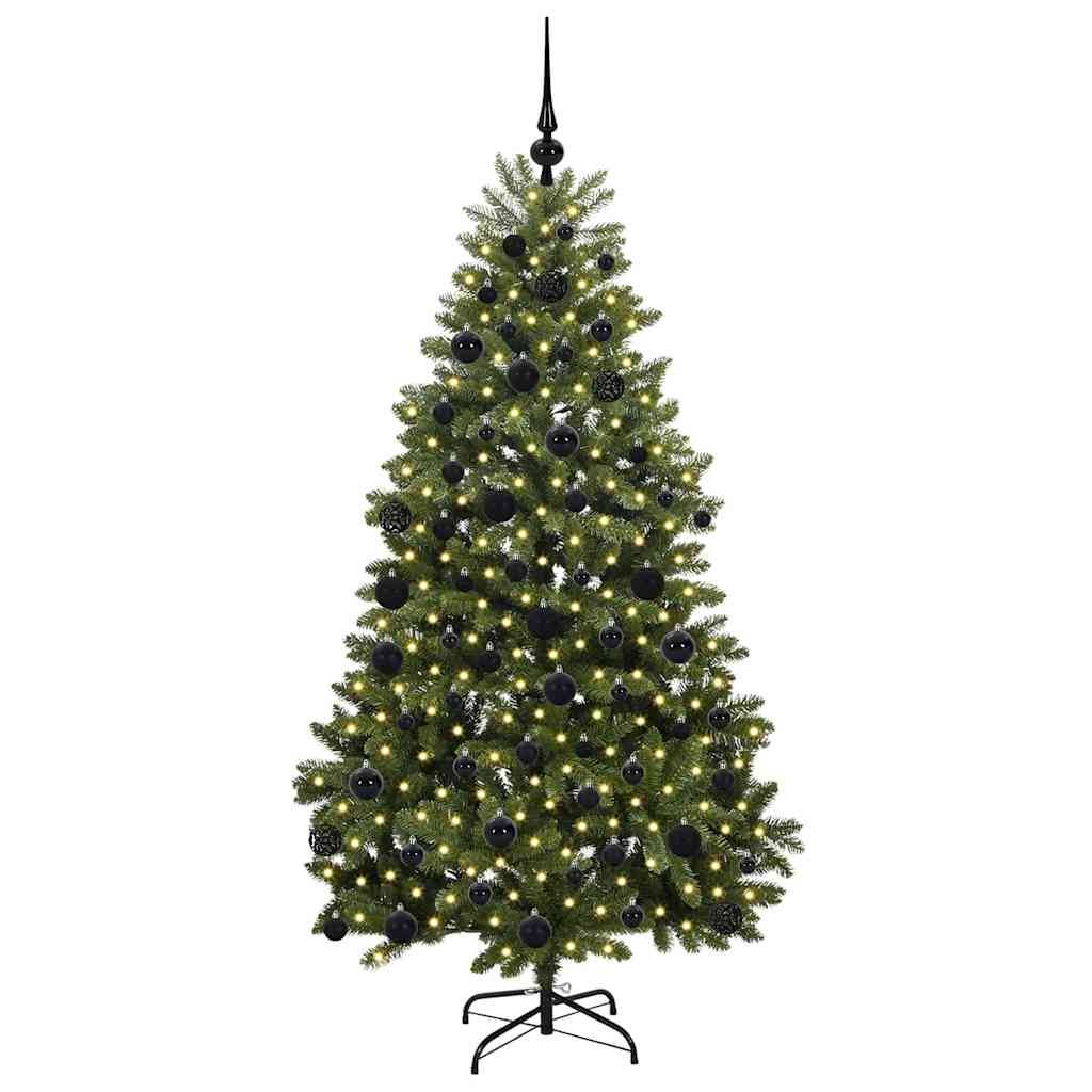 vidaXL Künstlicher Weihnachtsbaum Grün 180 cm PVC und Metall