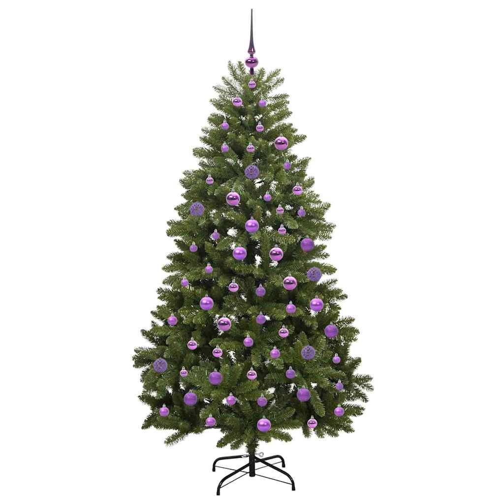 vidaXL Künstlicher Weihnachtsbaum Grün 180 cm PVC und Metall